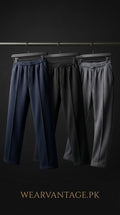 Baggy Straight-Fit Fleece Trousers